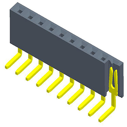 2.54mmFemale Header  single Row  90° Y-type